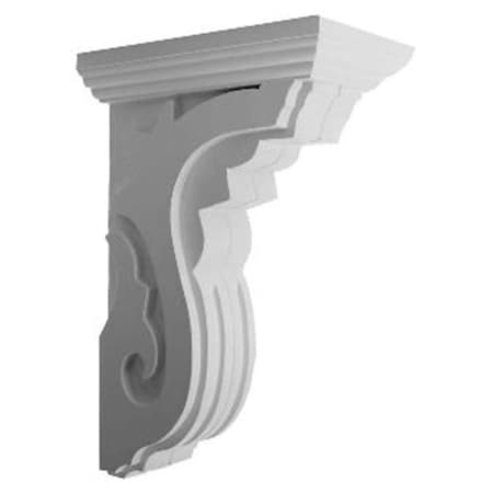 6 In. W X 11 In. D X 16.25 In. H Architectural Piedmont Corbel